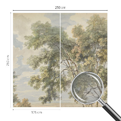 Photo wallpaper with a romantic nature motif