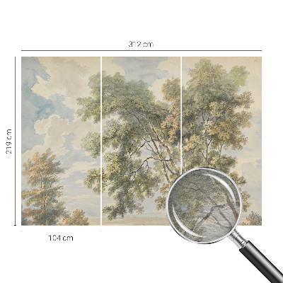 Photo wallpaper with a romantic nature motif