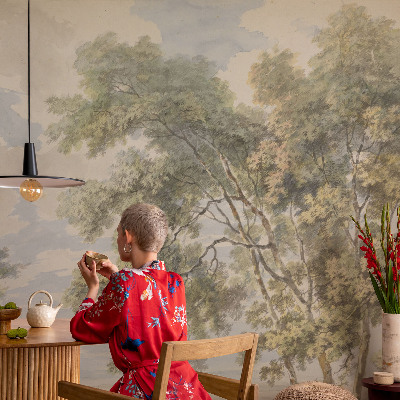 Photo wallpaper with a romantic nature motif