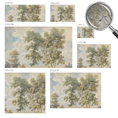 Photo wallpaper with a romantic nature motif