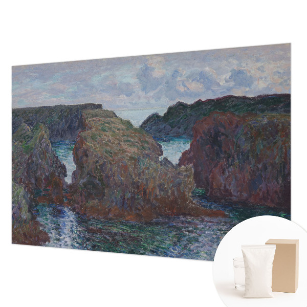 Non-woven photo wallpaper with a rocky coast motif