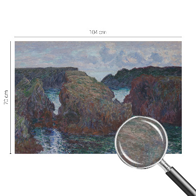 Non-woven photo wallpaper with a rocky coast motif