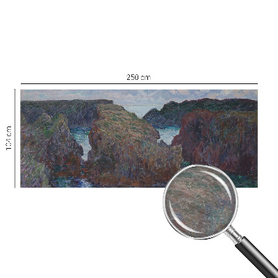 Non-woven photo wallpaper with a rocky coast motif