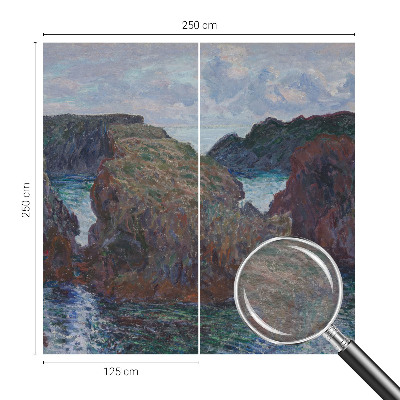 Non-woven photo wallpaper with a rocky coast motif