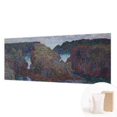Non-woven photo wallpaper with a rocky coast motif