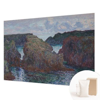 Non-woven photo wallpaper with a rocky coast motif