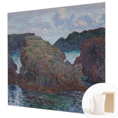 Non-woven photo wallpaper with a rocky coast motif