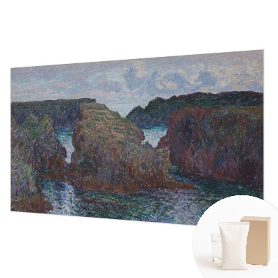 Non-woven photo wallpaper with a rocky coast motif