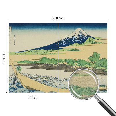 Bedroom wall mural wallpaper with a mountain panorama design