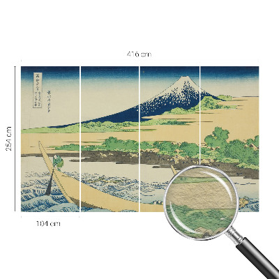 Bedroom wall mural wallpaper with a mountain panorama design