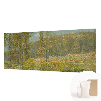 Custom size wall mural featuring a forest landscape