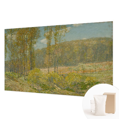 Custom size wall mural featuring a forest landscape