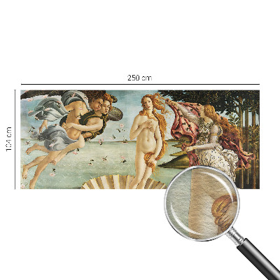 Large wall mural wallpaper featuring Botticelli’s The Birth of Venus