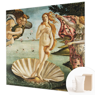 Large wall mural wallpaper featuring Botticelli’s The Birth of Venus