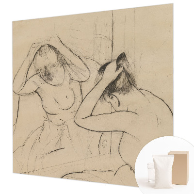 Large wallpaper mural with an artistic elegant design