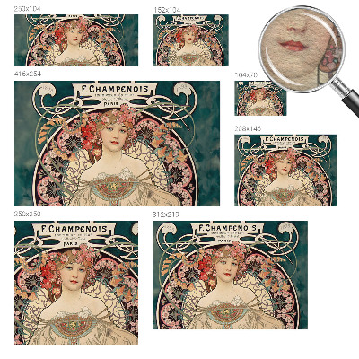 Modern wall mural for bedroom Floral symmetry