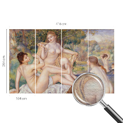High quality photo wallpaper with a print of a woman resting