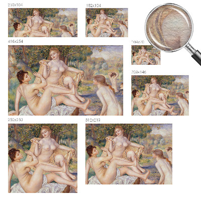 High quality photo wallpaper with a print of a woman resting