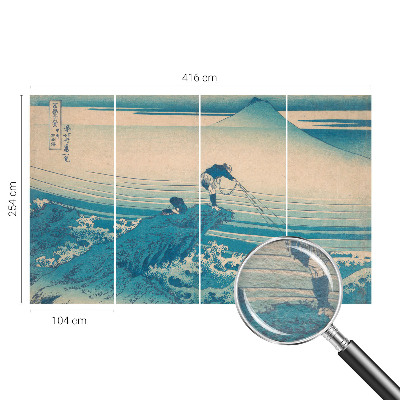 Non-woven wall mural with a sea scene