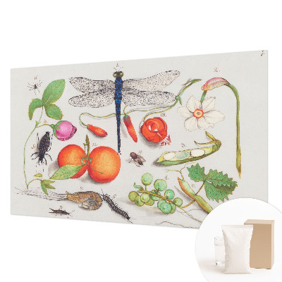 Wallpaper mural with a nature illustration