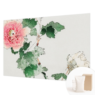 Photo wallpaper with a subtle floral pattern