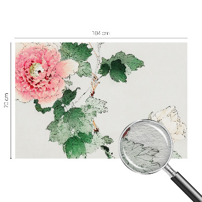 Photo wallpaper with a subtle floral pattern