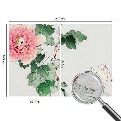 Photo wallpaper with a subtle floral pattern