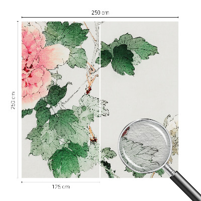 Photo wallpaper with a subtle floral pattern