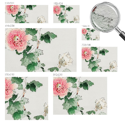 Photo wallpaper with a subtle floral pattern