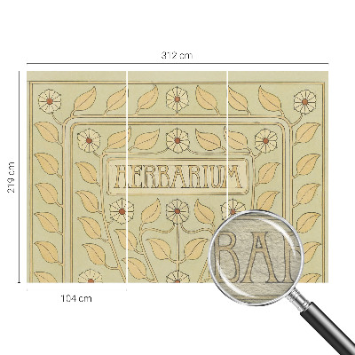 Photo wall mural Plant ornament