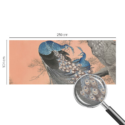 Bedroom wall mural wallpaper Peacock elegance