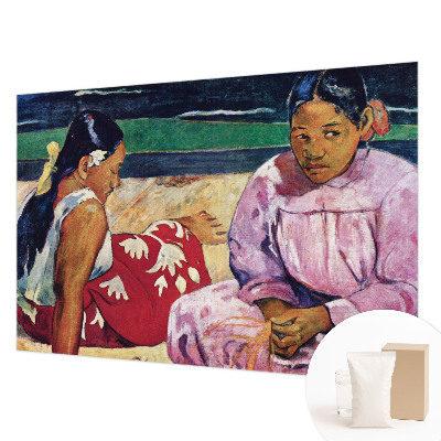 Modern wall mural with a beach scene