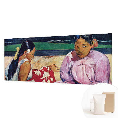 Modern wall mural with a beach scene