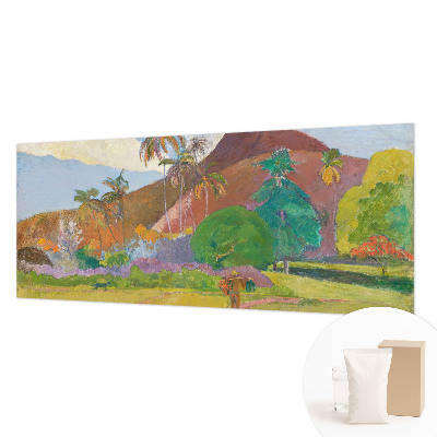 Modern wall mural for bedroom featuring an exotic nature design