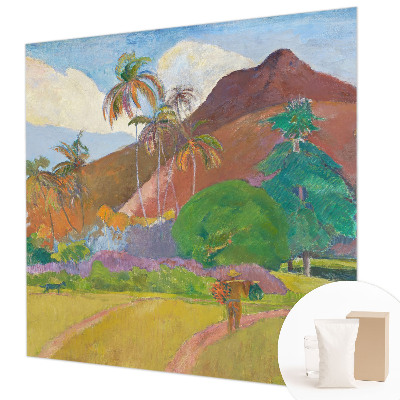 Modern wall mural for bedroom featuring an exotic nature design