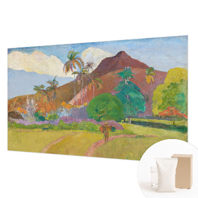 Modern wall mural for bedroom featuring an exotic nature design