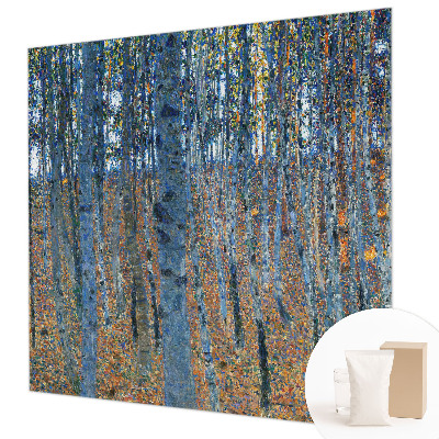 High quality photo wallpaper with a birch forest motif