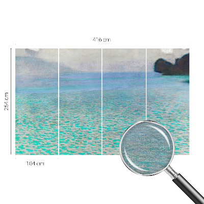 Premium wall mural featuring a turquoise water design for the bedroom
