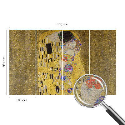 Premium photo wallpaper featuring an Art Nouveau couple design