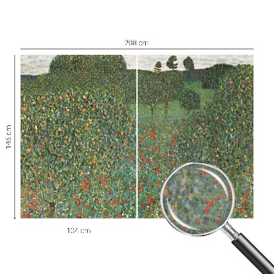 Decorative wall mural for living room Flower meadow