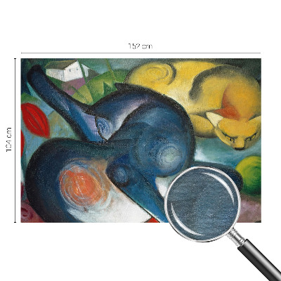 Non-woven photo wallpaper featuring cat artwork