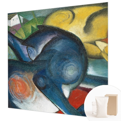 Non-woven photo wallpaper featuring cat artwork