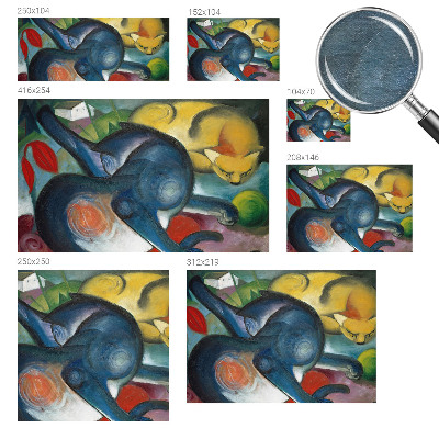 Non-woven photo wallpaper featuring cat artwork