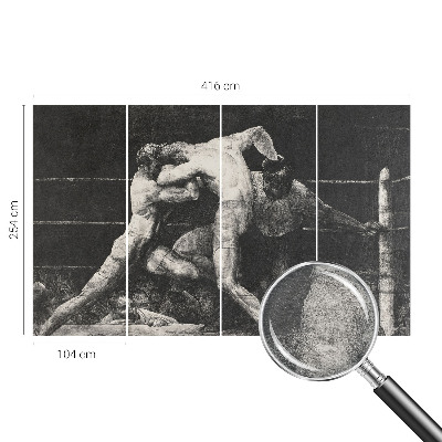 Wall mural Boxers' duel