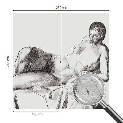 Photo wallpaper featuring an artistic nude