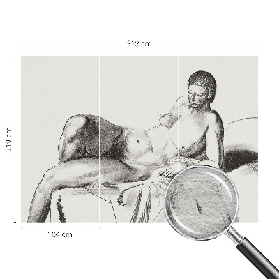 Photo wallpaper featuring an artistic nude