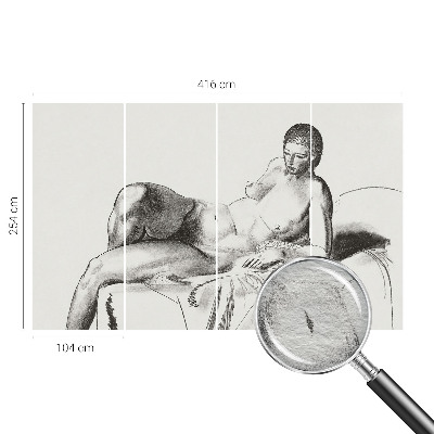 Photo wallpaper featuring an artistic nude