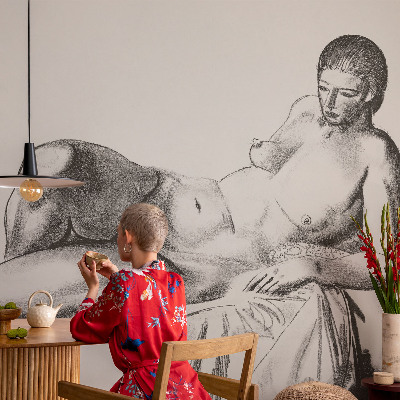 Photo wallpaper featuring an artistic nude