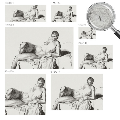 Photo wallpaper featuring an artistic nude