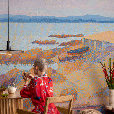 Photo wall mural with sea views